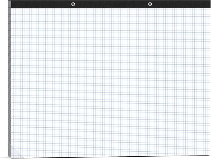 AIFLYAN Large Engineering Graph Paper 22x17, 50 Sheets Extra Large Graph Paper 17 x 22 1/4 Grid Pad, 100 GSM Blueprint Drafting Paper 4x4 Grid Paper 22x17 with Sturdy Back for Engineer Math Sketching Drafts - Image 1